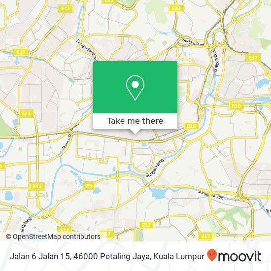 Jalan 6 Jalan 15, 46000 Petaling Jaya map