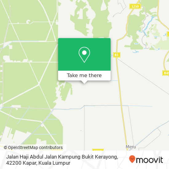 Peta Jalan Haji Abdul Jalan Kampung Bukit Kerayong, 42200 Kapar