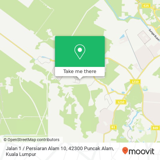 Jalan 1 / Persiaran Alam 10, 42300 Puncak Alam map