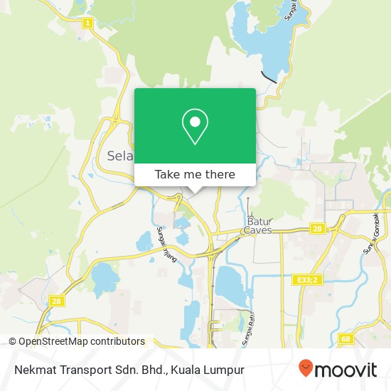 Nekmat Transport Sdn. Bhd. map