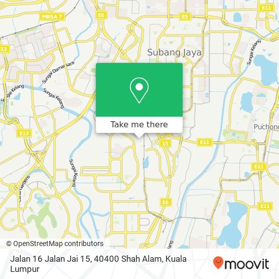 Jalan 16 Jalan Jai 15, 40400 Shah Alam map