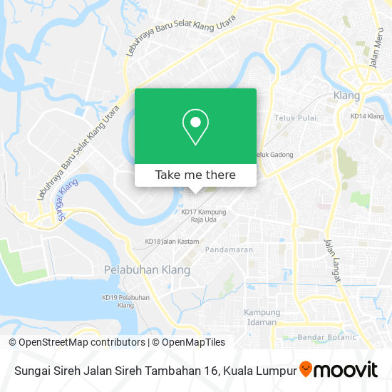 Sungai Sireh Jalan Sireh Tambahan 16 map