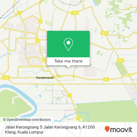 Peta Jalan Kerongsang 5 Jalan Kerongsang 6, 41200 Klang