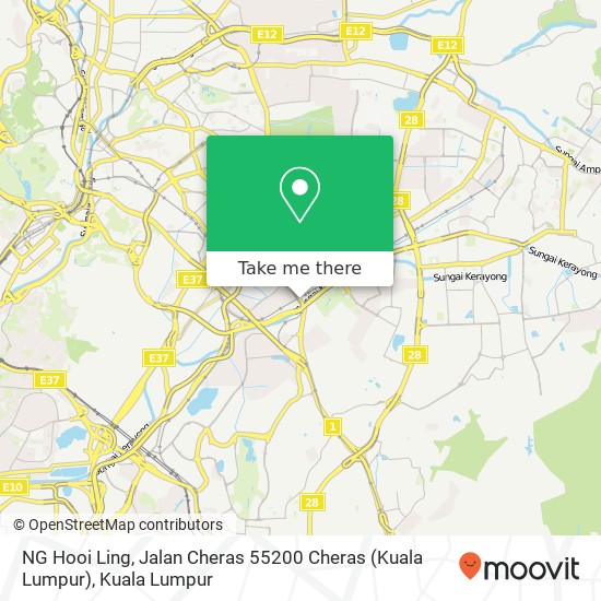 Peta NG Hooi Ling, Jalan Cheras 55200 Cheras (Kuala Lumpur)