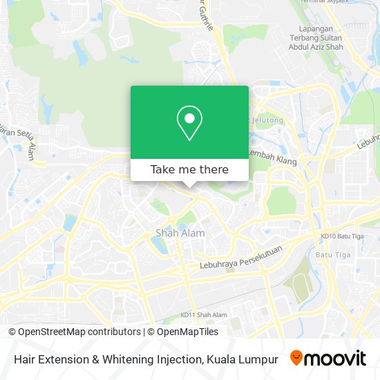 Hair Extension & Whitening Injection map