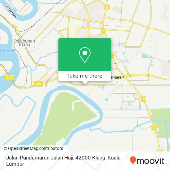 Peta Jalan Pandamaran Jalan Haji, 42000 Klang