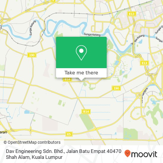 Dav Engineering Sdn. Bhd., Jalan Batu Empat 40470 Shah Alam map