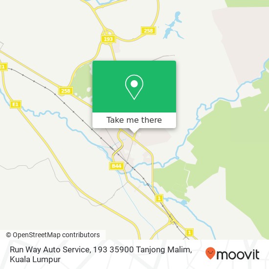Run Way Auto Service, 193 35900 Tanjong Malim map