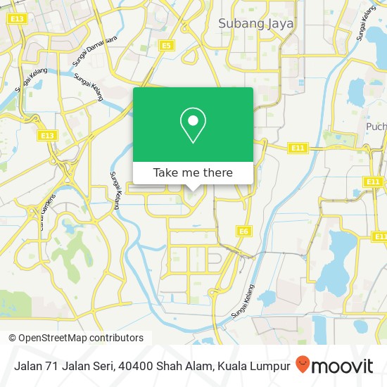 Jalan 71 Jalan Seri, 40400 Shah Alam map