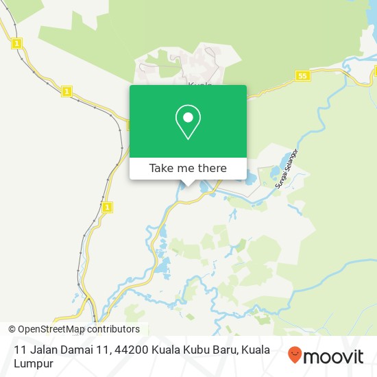 11 Jalan Damai 11, 44200 Kuala Kubu Baru map