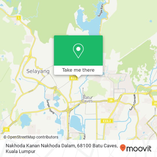 Peta Nakhoda Kanan Nakhoda Dalam, 68100 Batu Caves