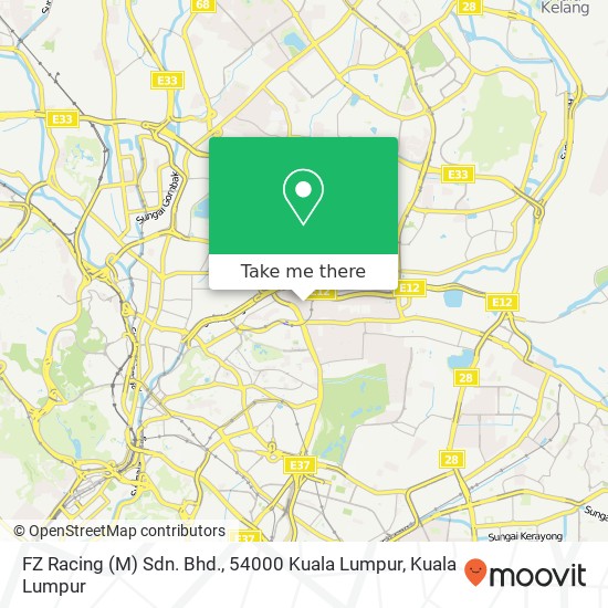 FZ Racing (M) Sdn. Bhd., 54000 Kuala Lumpur map