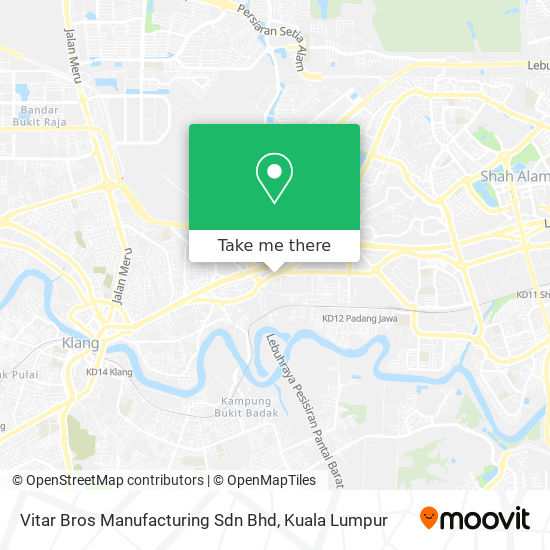 Vitar Bros Manufacturing Sdn Bhd map