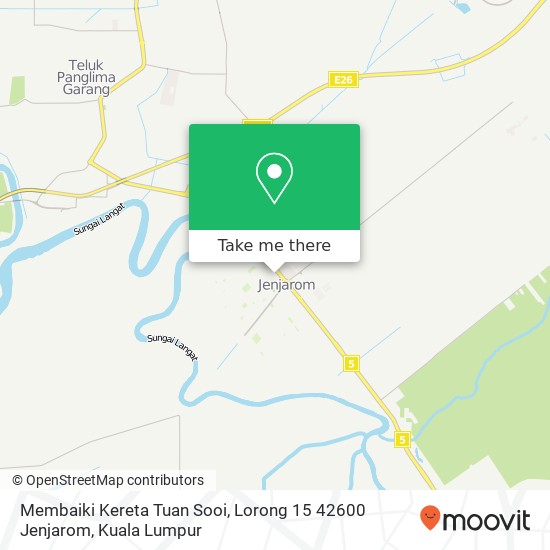 Membaiki Kereta Tuan Sooi, Lorong 15 42600 Jenjarom map