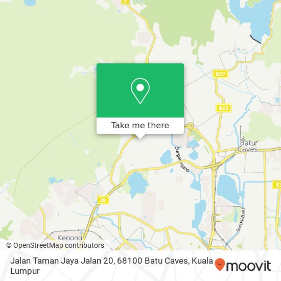 Peta Jalan Taman Jaya Jalan 20, 68100 Batu Caves