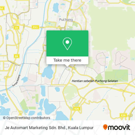 Je Automart Marketing Sdn. Bhd. map