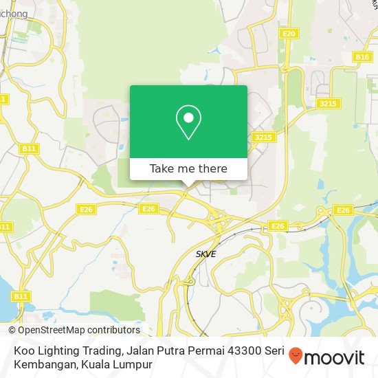 Peta Koo Lighting Trading, Jalan Putra Permai 43300 Seri Kembangan