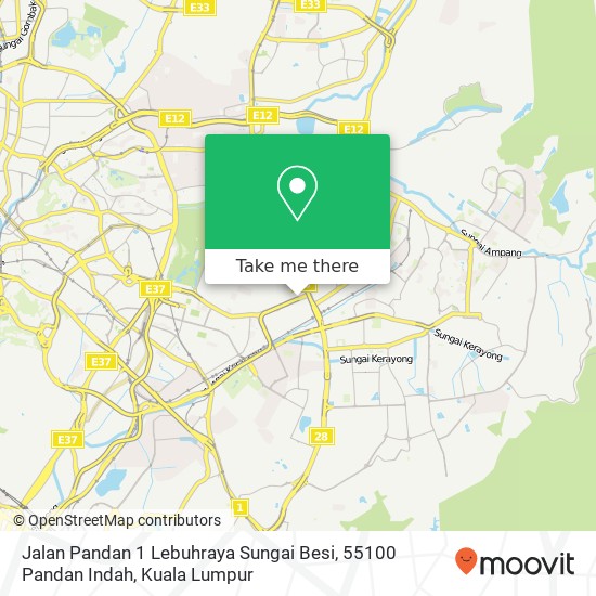 Jalan Pandan 1 Lebuhraya Sungai Besi, 55100 Pandan Indah map