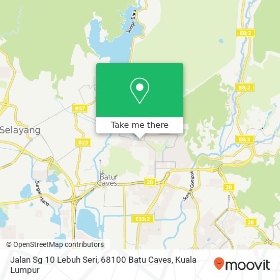 Jalan Sg 10 Lebuh Seri, 68100 Batu Caves map