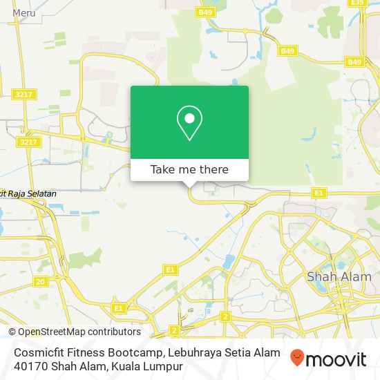 Cosmicfit Fitness Bootcamp, Lebuhraya Setia Alam 40170 Shah Alam map