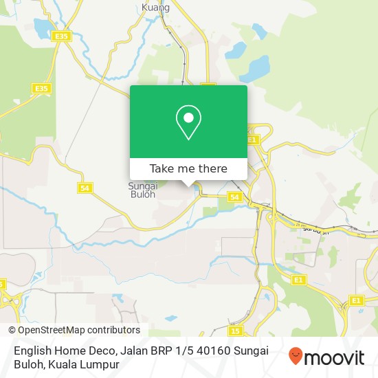 English Home Deco, Jalan BRP 1 / 5 40160 Sungai Buloh map