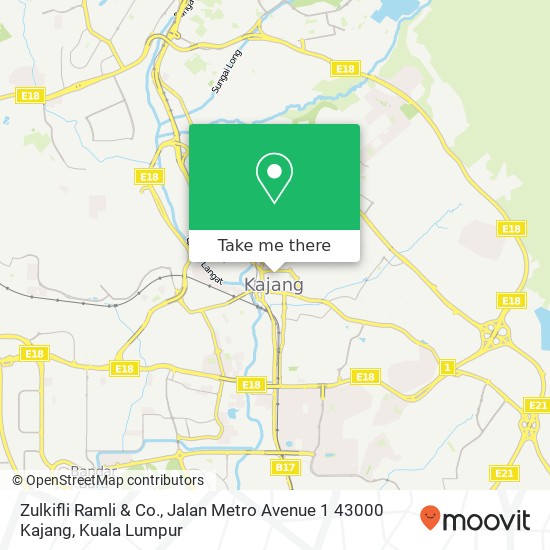 Zulkifli Ramli & Co., Jalan Metro Avenue 1 43000 Kajang map