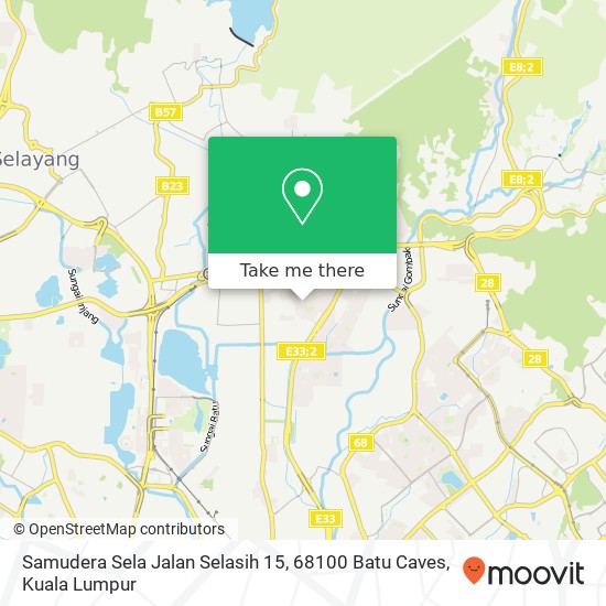 Samudera Sela Jalan Selasih 15, 68100 Batu Caves map