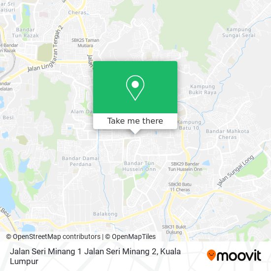 Peta Jalan Seri Minang 1 Jalan Seri Minang 2