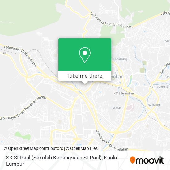 Peta SK St Paul (Sekolah Kebangsaan St Paul)