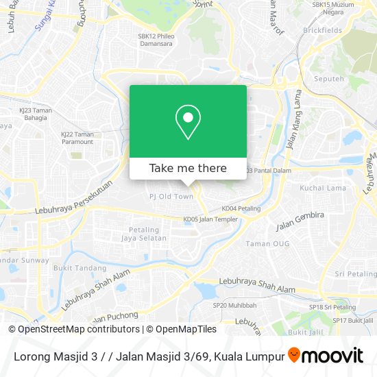 Lorong Masjid 3 / / Jalan Masjid 3 / 69 map