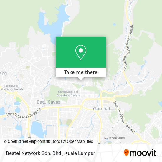 Bestel Network Sdn. Bhd. map