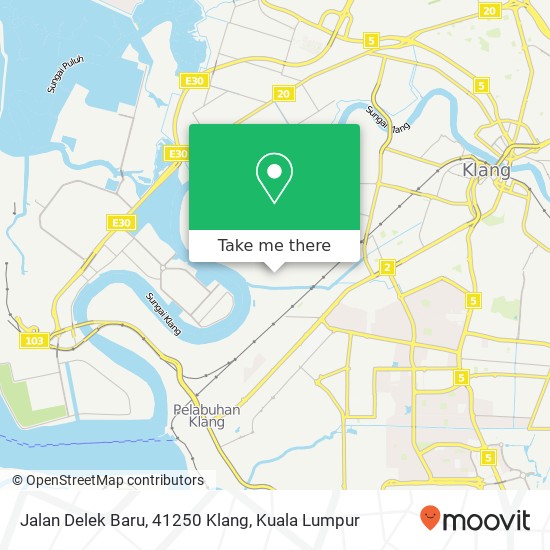 Jalan Delek Baru, 41250 Klang map
