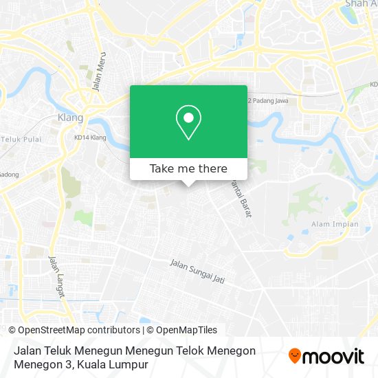 Jalan Teluk Menegun Menegun Telok Menegon Menegon 3 map