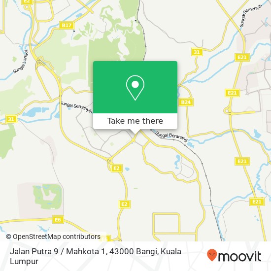 Jalan Putra 9 / Mahkota 1, 43000 Bangi map