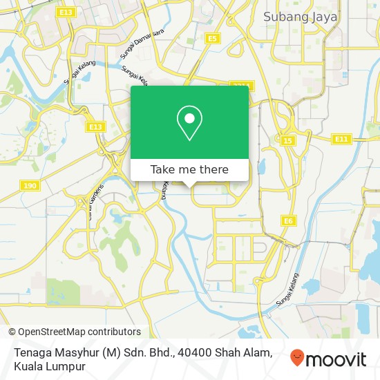 Tenaga Masyhur (M) Sdn. Bhd., 40400 Shah Alam map