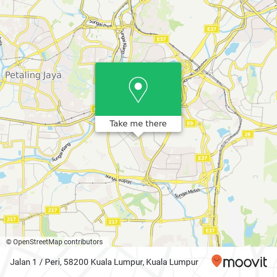 Peta Jalan 1 / Peri, 58200 Kuala Lumpur
