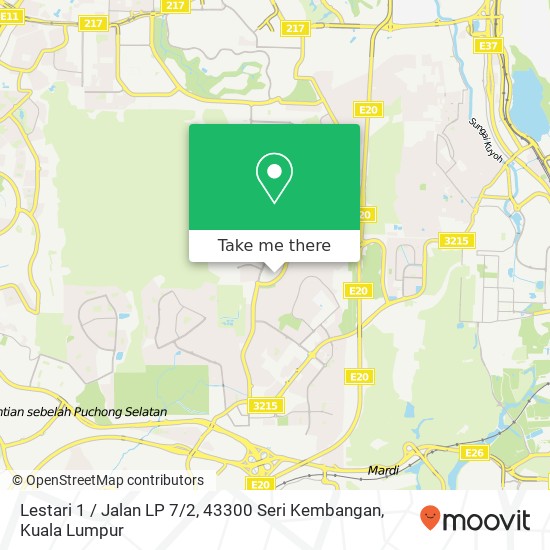 Lestari 1 / Jalan LP 7 / 2, 43300 Seri Kembangan map