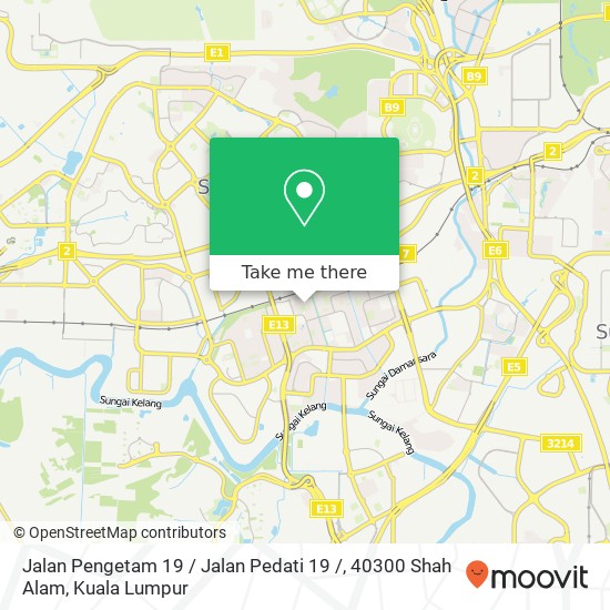 Peta Jalan Pengetam 19 / Jalan Pedati 19 /, 40300 Shah Alam