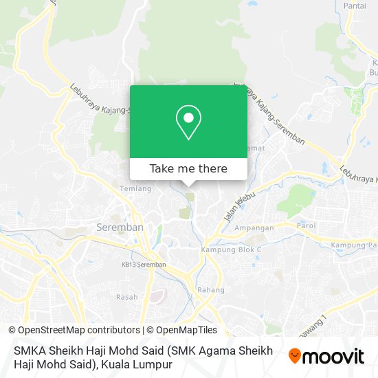 Peta SMKA Sheikh Haji Mohd Said (SMK Agama Sheikh Haji Mohd Said)