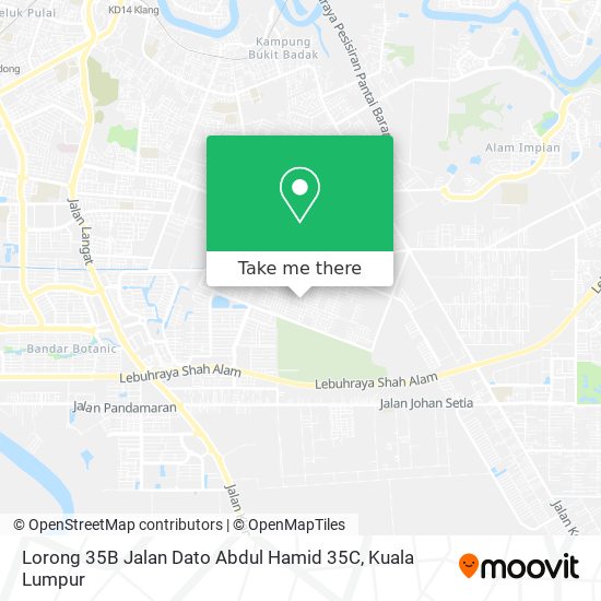 Peta Lorong 35B Jalan Dato Abdul Hamid 35C