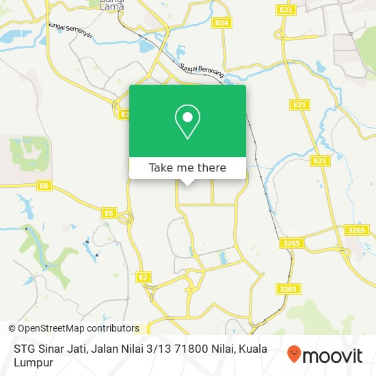 Peta STG Sinar Jati, Jalan Nilai 3 / 13 71800 Nilai