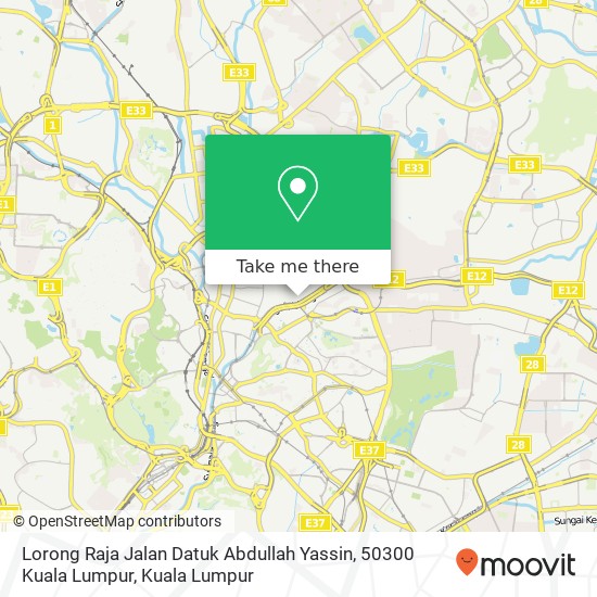Lorong Raja Jalan Datuk Abdullah Yassin, 50300 Kuala Lumpur map