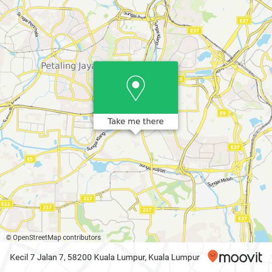 Peta Kecil 7 Jalan 7, 58200 Kuala Lumpur