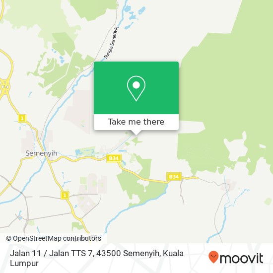 Peta Jalan 11 / Jalan TTS 7, 43500 Semenyih