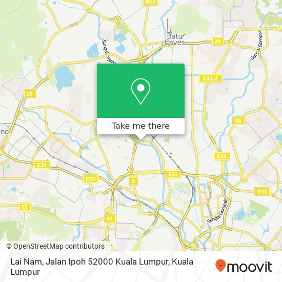 Peta Lai Nam, Jalan Ipoh 52000 Kuala Lumpur