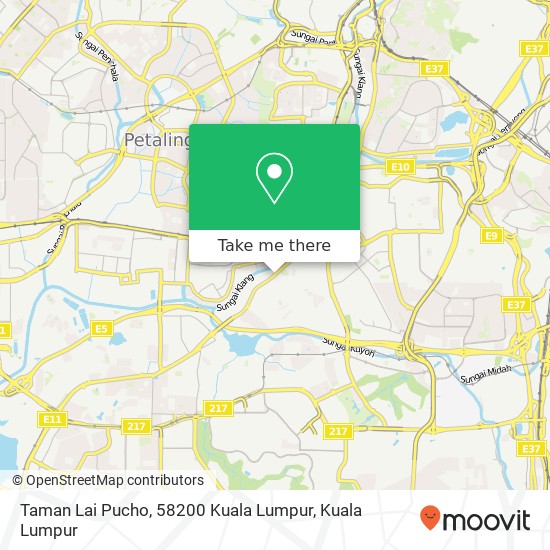 Peta Taman Lai Pucho, 58200 Kuala Lumpur