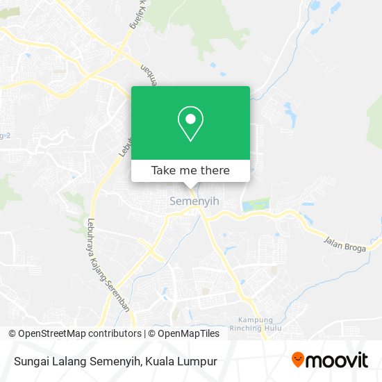 Sungai Lalang Semenyih map