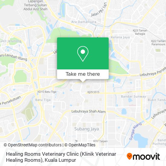 Healing Rooms Veterinary Clinic (Klinik Veterinar Healing Rooms) map