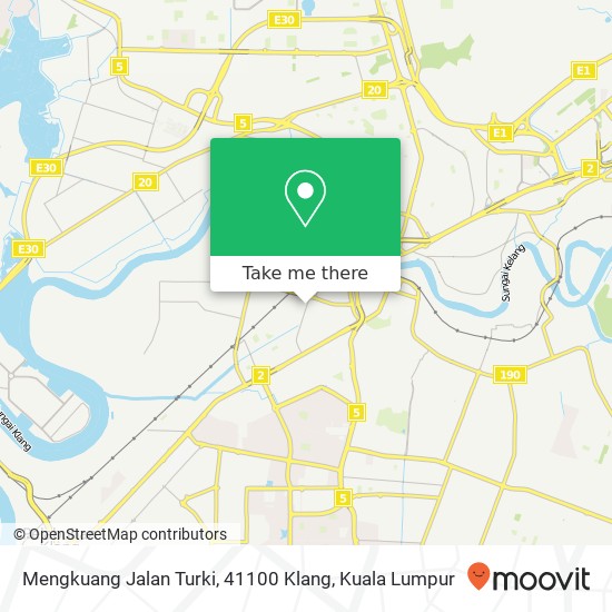 Mengkuang Jalan Turki, 41100 Klang map