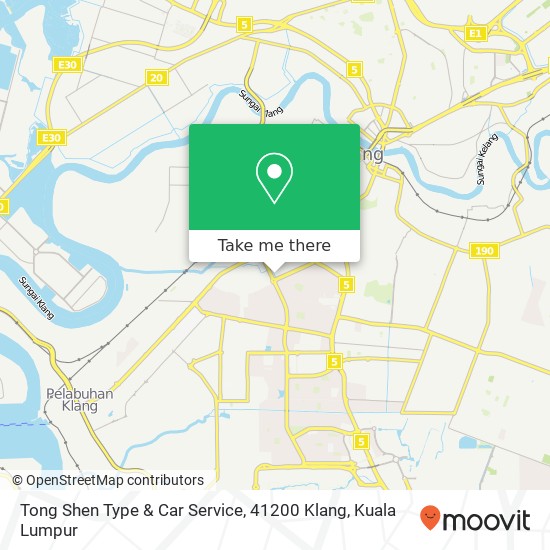 Peta Tong Shen Type & Car Service, 41200 Klang